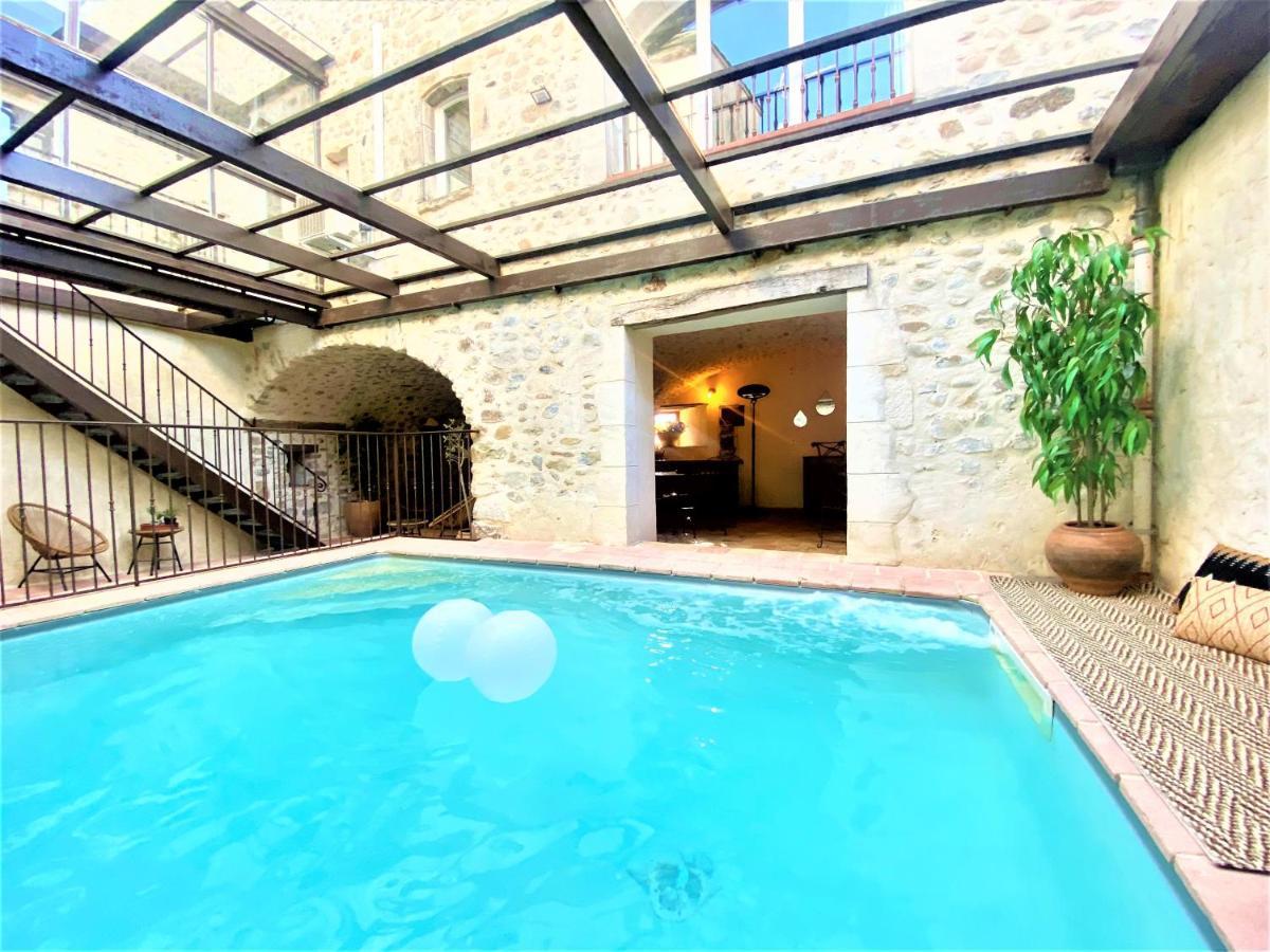 Gite De Groupe 9Ch Ou 3 Gites Independants De 3Ch - Patio Et Piscine Interieure Chauffee Toute L'Annee Vallon-Pont-dʼArc Dış mekan fotoğraf